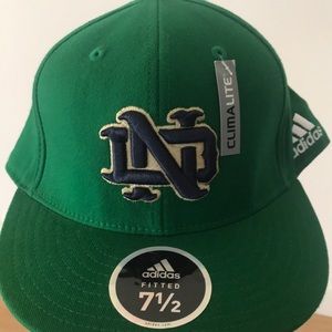 Authentic Notre Dame Adidas fitted hat